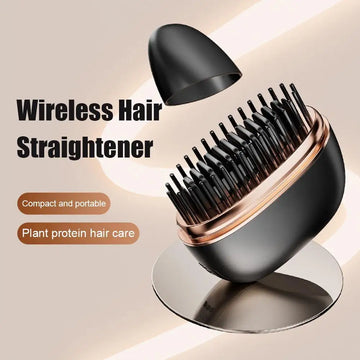 Mini Hair Straightening Comb Wireless